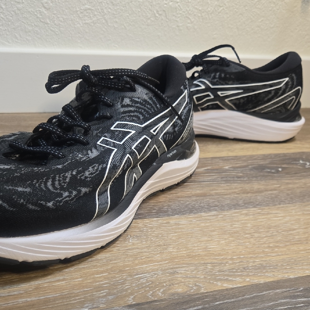 ASICS Black and White Athletic Sneakers - Picture 11 of 11